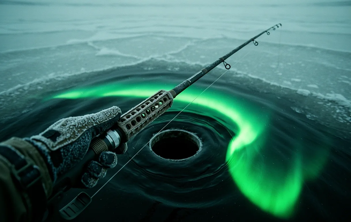 Northern Lights Hook night fishing.
